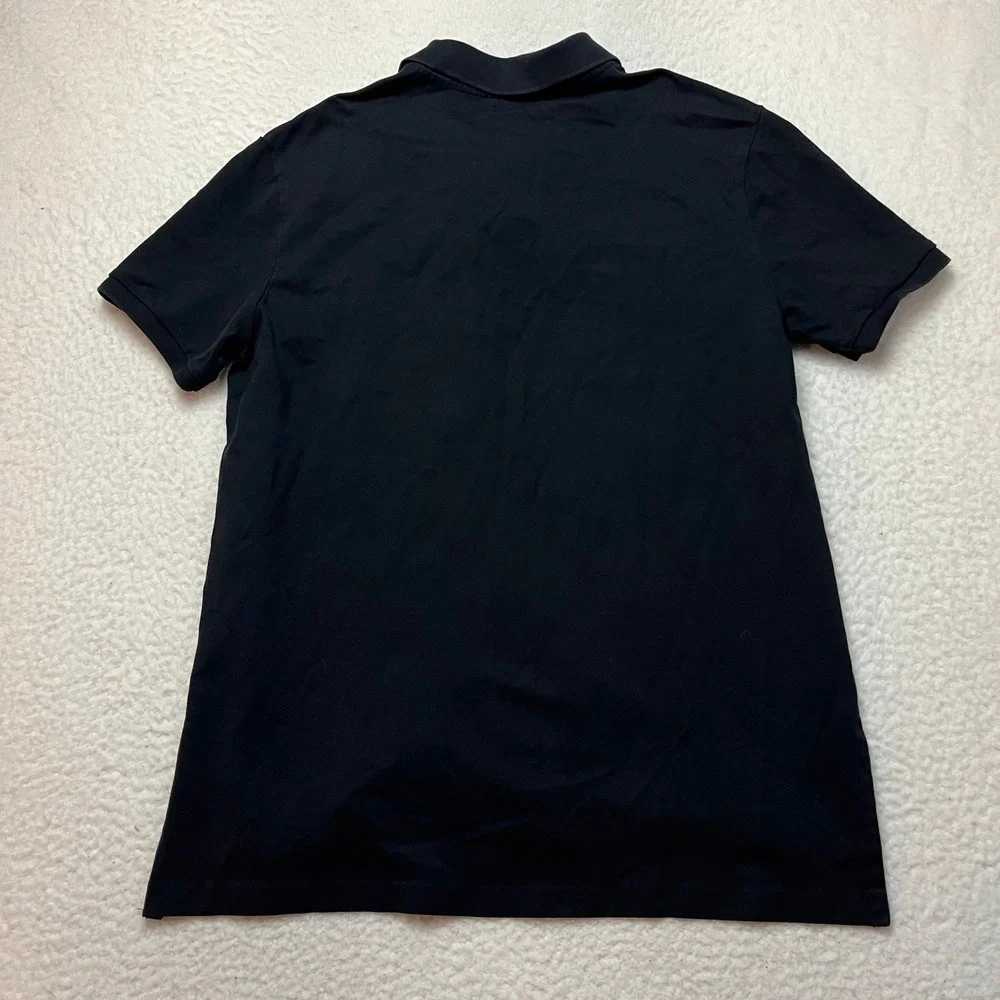 Polo Ralph Lauren Polo Shirt Mens L Black Stretch Mesh Short Sleeve Pony Logo